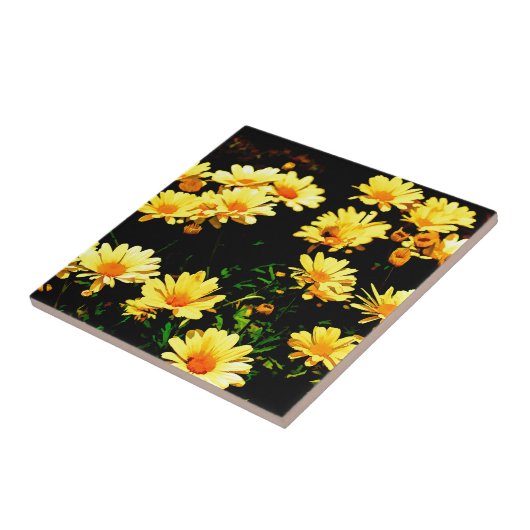 黄色い花 タイル (側面)