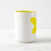 黄色い花 ツートーンマグカップ (中央)