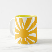 黄色い花 ツートーンマグカップ (正面左)