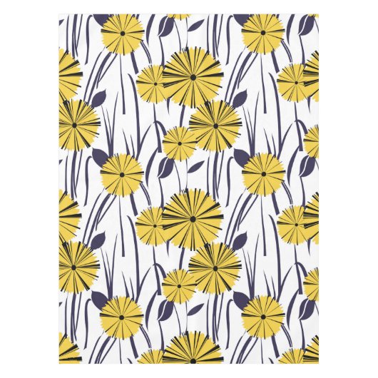 黄色い花 テーブルクロス (正面)
