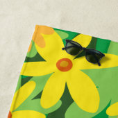 黄色い花 ビーチタオル (インサイチュ)