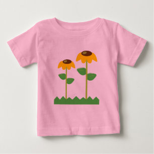 黄色い花 ベビーTシャツ