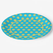 黄色い花 ペーパープレート (アングル)