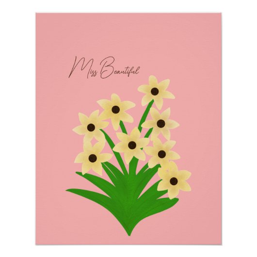 黄色い花 ポスター (正面)