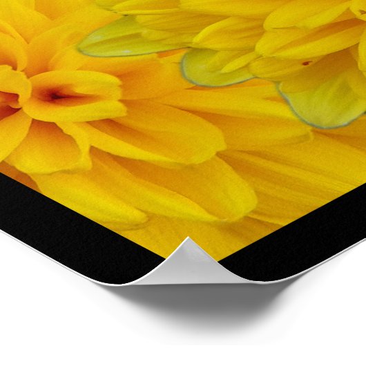 黄色い花 ポスター (角)