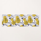 黄色い花 ヨガマット (正面(横))