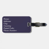 黄色い花 ラゲッジタグ (裏面横)