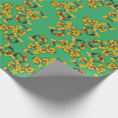 黄色い花 ラッピングペーパー (角)