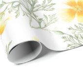 黄色い花 ラッピングペーパー (ロールコーナー)