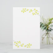 黄色い花 便箋 (スタンド正面)