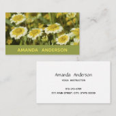 黄色い花 名刺 (正面/裏面)