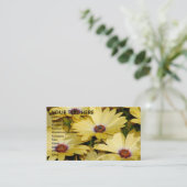黄色い花 名刺 (スタンド正面)