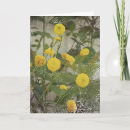 黄色い花、母の日 カード