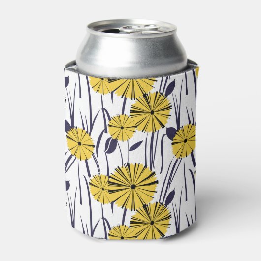 黄色い花 缶クーラー (缶正面)