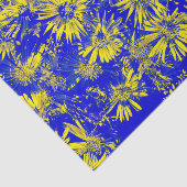 黄色い花（青） 薄葉紙 (詳細)