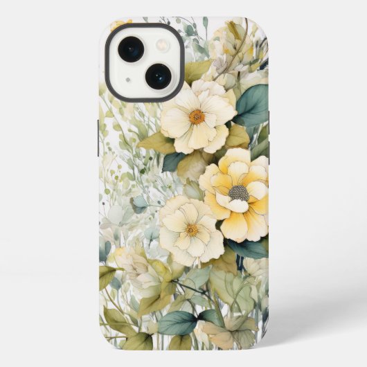 黄色い花 iPhoneケース (裏面)