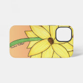 黄色い花 iPhoneケース (裏面横)