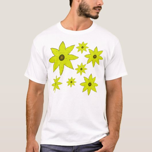 黄色い花 Tシャツ (正面)