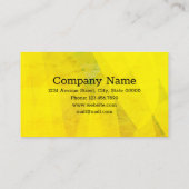 黄色い芸術の背景 名刺 (裏面)