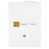 黄色い草原の野生の花カード (裏面)