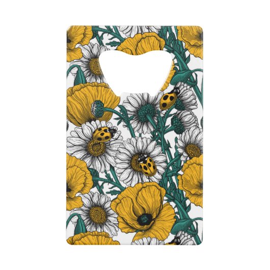 黄色い草原 クレジットカード栓抜き (正面)