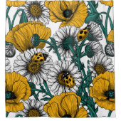 黄色い草原 シャワーカーテン (正面)