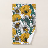 黄色い草原 バスタオルセット (ハンドタオル)