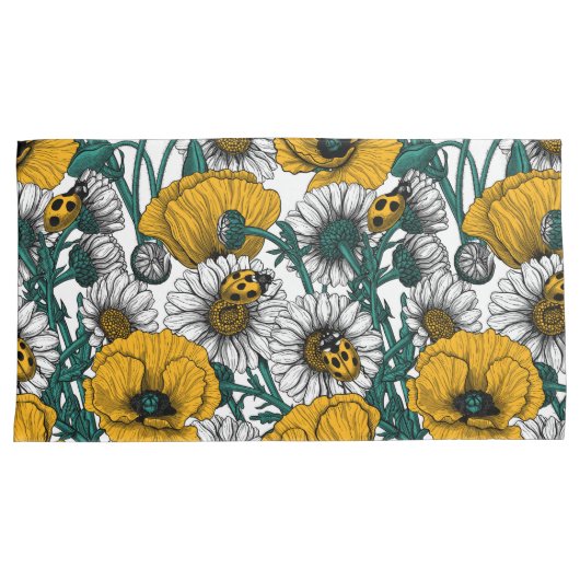 黄色い草原 枕カバー (正面右)