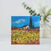 黄色い草原 , 赤い緑の紫の白 招待状 (スタンド正面)