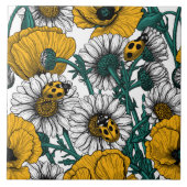 黄色い草地は タイル (正面)