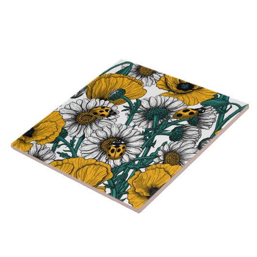 黄色い草地は タイル (側面)