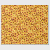 黄色い菊 ラッピングペーパー (フラット)