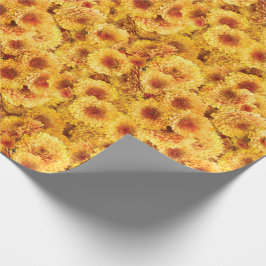 黄色い菊 ラッピングペーパー