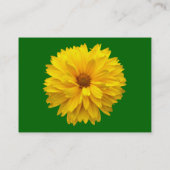 黄色い菊 – 緑 名刺 (裏面)