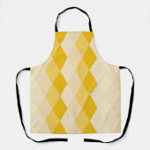 黄色い菱形シェイプパターン エプロン (正面)