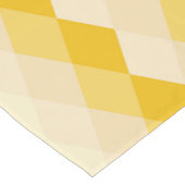 黄色い菱形シェイプパターン ショートテーブルランナー (コーナー)