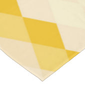 黄色い菱形シェイプパターン テーブルクロス (アングル)