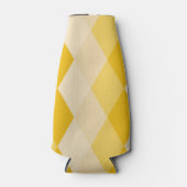 黄色い菱形シェイプパターン ボトルクーラー (正面)