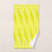 黄色い菱形 バスタオルセット (ハンドタオル)