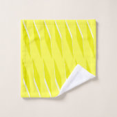 黄色い菱形 バスタオルセット (ウォッシュタオル)