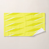 黄色い菱形 バスタオルセット (ハンドタオル)