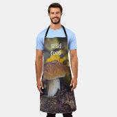 黄色い葉きのこ エプロン (着用した状態)