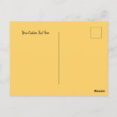 黄色い葉と花の大地の日を毎日楽しむ ポストカード (裏面)