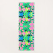 黄色い葉のピンクのあじさい園 ヨガマット (裏面)