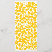 黄色い葉 メニュー (裏面)