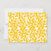 黄色い葉 招待状 (正面)