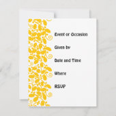 黄色い葉 招待状 (裏面)