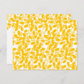 黄色い葉 招待状 (正面/裏面)