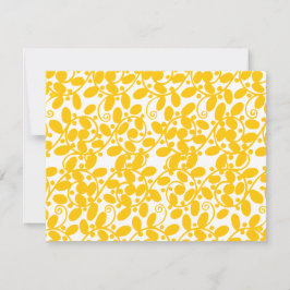 黄色い葉 招待状