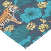 黄色い蓮の池の虎 ショートテーブルランナー (コーナー)